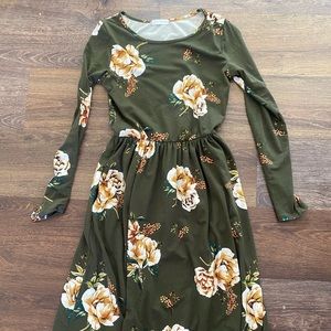 Neesees Reborn J modest midi dress floral Small